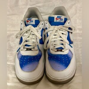 Nike Air Force 1 New Jersey Nets Hardwood Classic Sneakers Men’s Size 12 Used